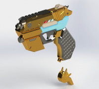 Officer D.va Light gun 3D model