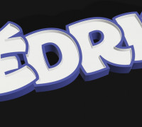 first name Cédric 3D model