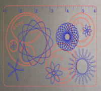 Glowforge 6"x4" Spirograph 3D model