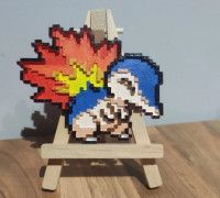 Cyndaquil Pixel 3D model