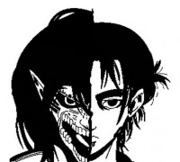Eren Vs Attack on titans - Frame - 2D 3D model