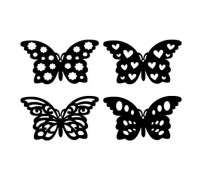 Key Chain Key Ring Butterfly 3D model