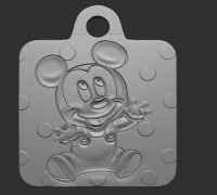 Baby mickey mouse 3D model