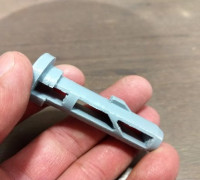 240L Wheelie Bin Hinge Pin 3D model