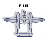 P-38E Wall Art 3D model