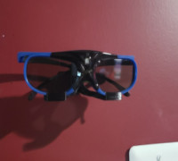 Active 3D Glasses Wall Mount Easy Charging Access 3D model