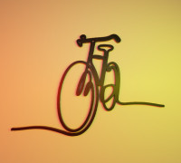 bicycle frame 3D model