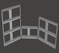 Logitech / SAITEK Pro Flight Panel Frame Mount 3D model