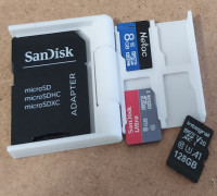 Mini MicroSD Card Case 3D model