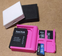 Mini MicroSD Card Case v2 3D model