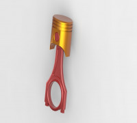Piston Keychain 3D model
