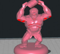 kong barril nuclear + base 3D model