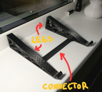 Solid Stand for Laptop or Ultrabook (small-medium thin) 3D model