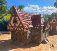 The Snoring Warrior Tavern 3D model