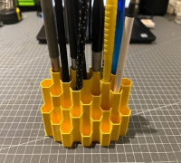 Beehive Hexagon Pen Holder 3D model