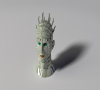 Alien Head 5 3D model