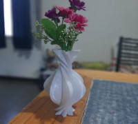 Vase with curves 3D model