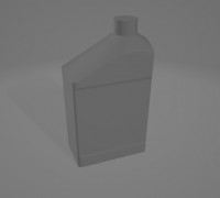 1/10 Scale Quart Oil Bottle 3D model