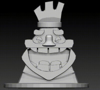 Laughing king emote 3D model