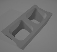 1/10 Scale Cinder Block 3D model