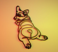 corgi frame 3D model