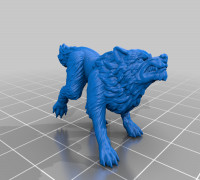 Wolf Snarling 2 3D model