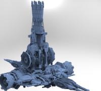 SCI-FI STRUCTURE SERIES DETAILED 2 3D model