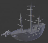 Pirate Ship (altered from OpenForge) 3D model
