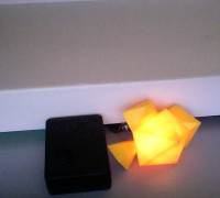 fire crystal lamp 3D model