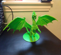 Ancient Green Dragon - Printer Friendly 3D model