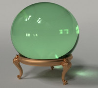 Stand for crystal ball. 3D model