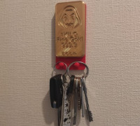 Casa de papel wall key ring 3D model