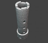 Castle tower 3D model