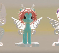 3 small ponies series 3 3D model