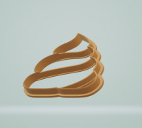 Shit cookie cutter 3D model