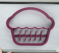 Forms for cookies and gingerbread Cupcake 3D model