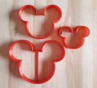 Mickey Silhouette Set - Cookie Cutter 3D model