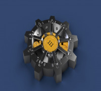 Fallout 4 Vault 111 Door Coaster 3D model