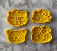 Hello Kitty Cookie Cutter Set / Hello Kitty Cookie Cutters Set 3D model