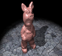 Farmer Pig 3D model