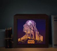 star wars lamp ligth box 3D model