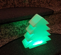Christmas tree led lamp 3D model