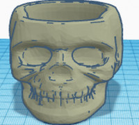 skull and crossbones 3D model