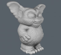 Gizmo (Easy print no support) 3D model