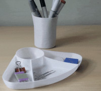Pencil Holder with compartments 3D model