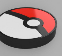Pokeball lamp 3D model