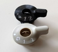 Pressure cooker regulating valve 3D model