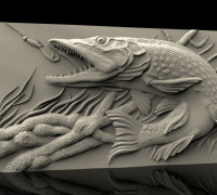fishing lake cnc router 3D model