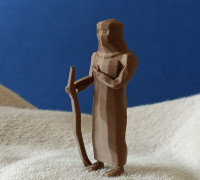 Low poly Bedouin 3D model