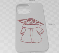 iPhone 13 Case Pro Max-Grogu 3D model